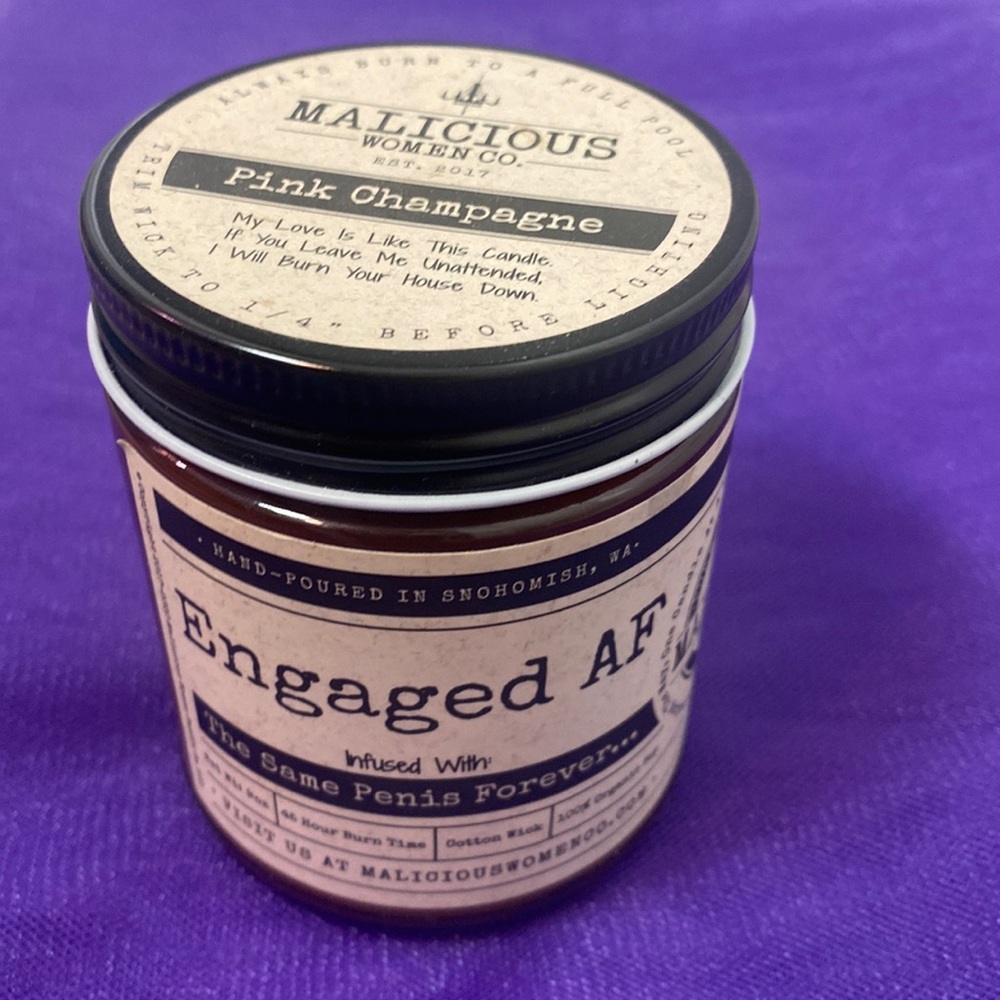 Malicious Women Co. Engaged AF Organic Soy Candle